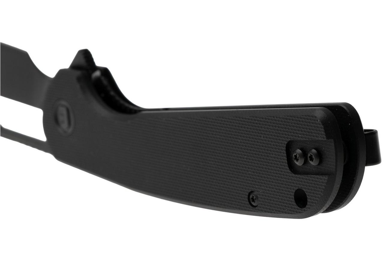 Eutektik Trinity TRI-BBW-L Blackwashed 14C28N, Black G10, linkshandig zakmes