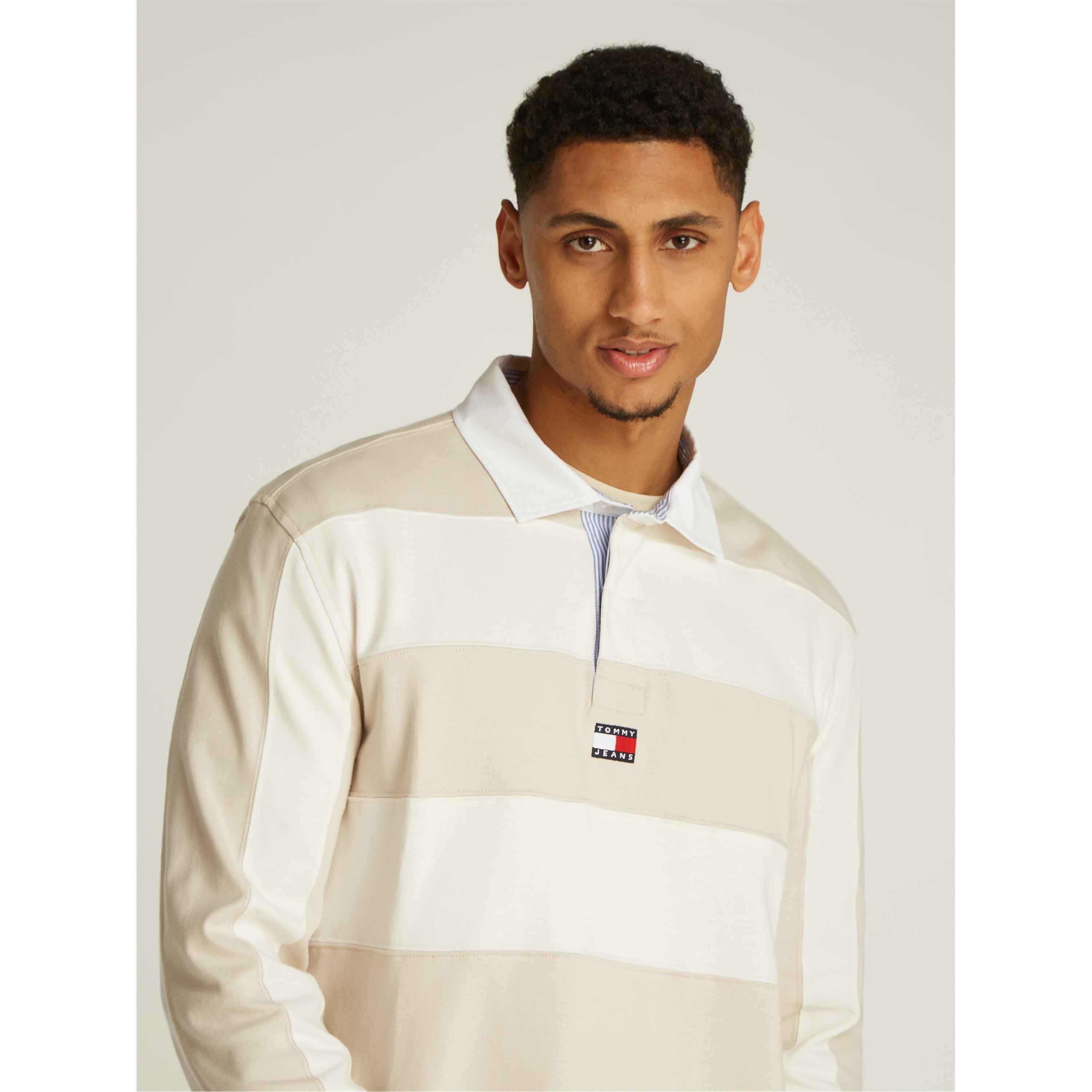 Tommy Jeans TJM ENTRY STRIPE BADGE RUGBY LS