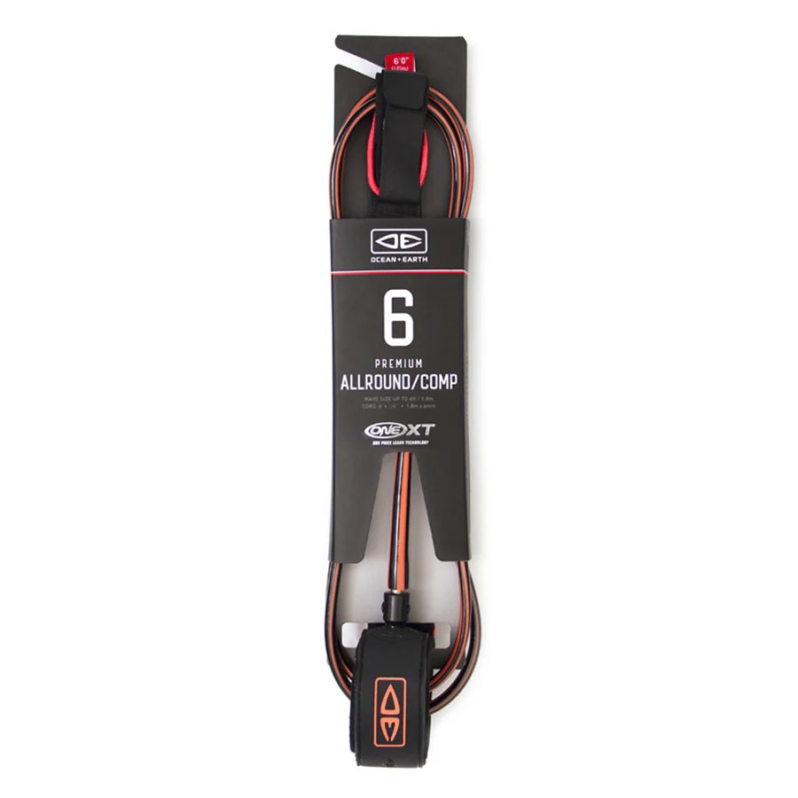 Ocean and earth Leash - Allround Comp - 6'0 - One XT Black