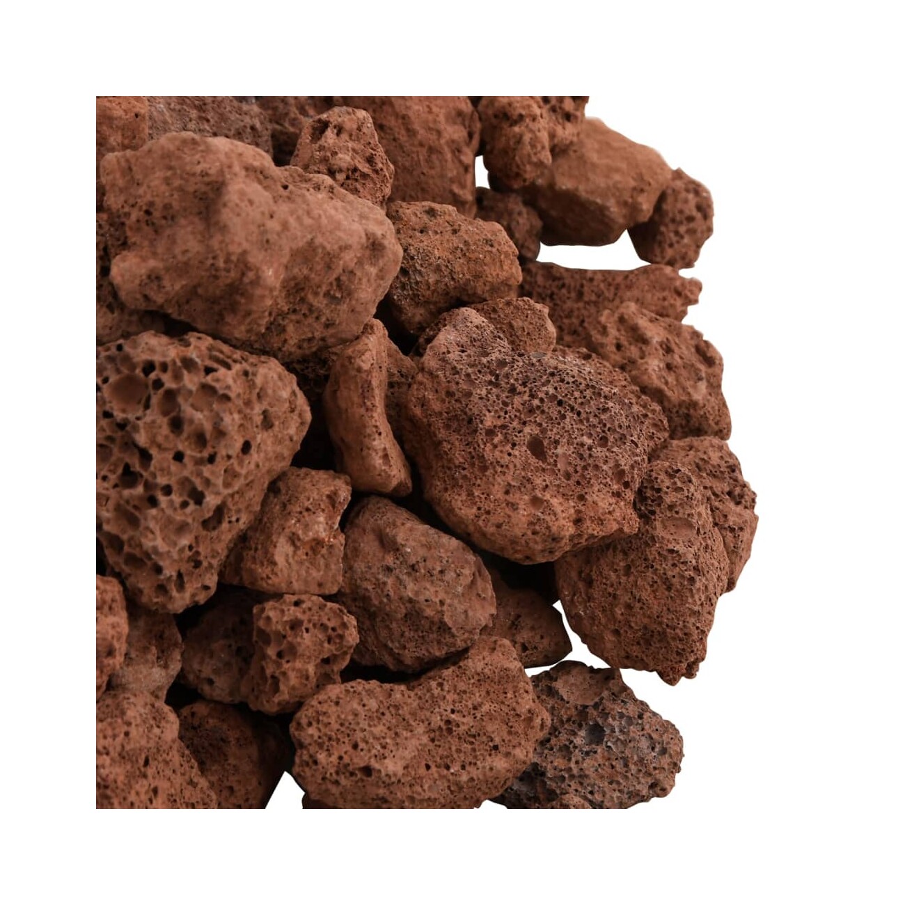 VidaXL Vulkangestein Rot 1-2 cm 10 kg