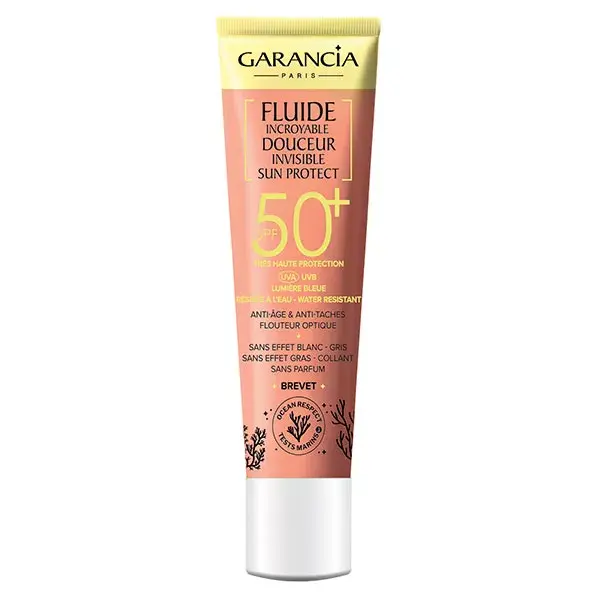 Protetor solar líquido invisível Garancia Incredible Soft FPS 50+ 40ml