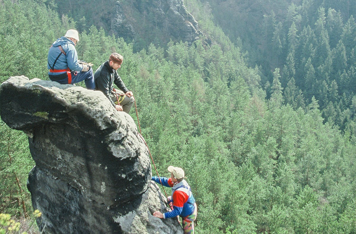 Kletterkurs im Klettergarten in Rathen als Geschenk