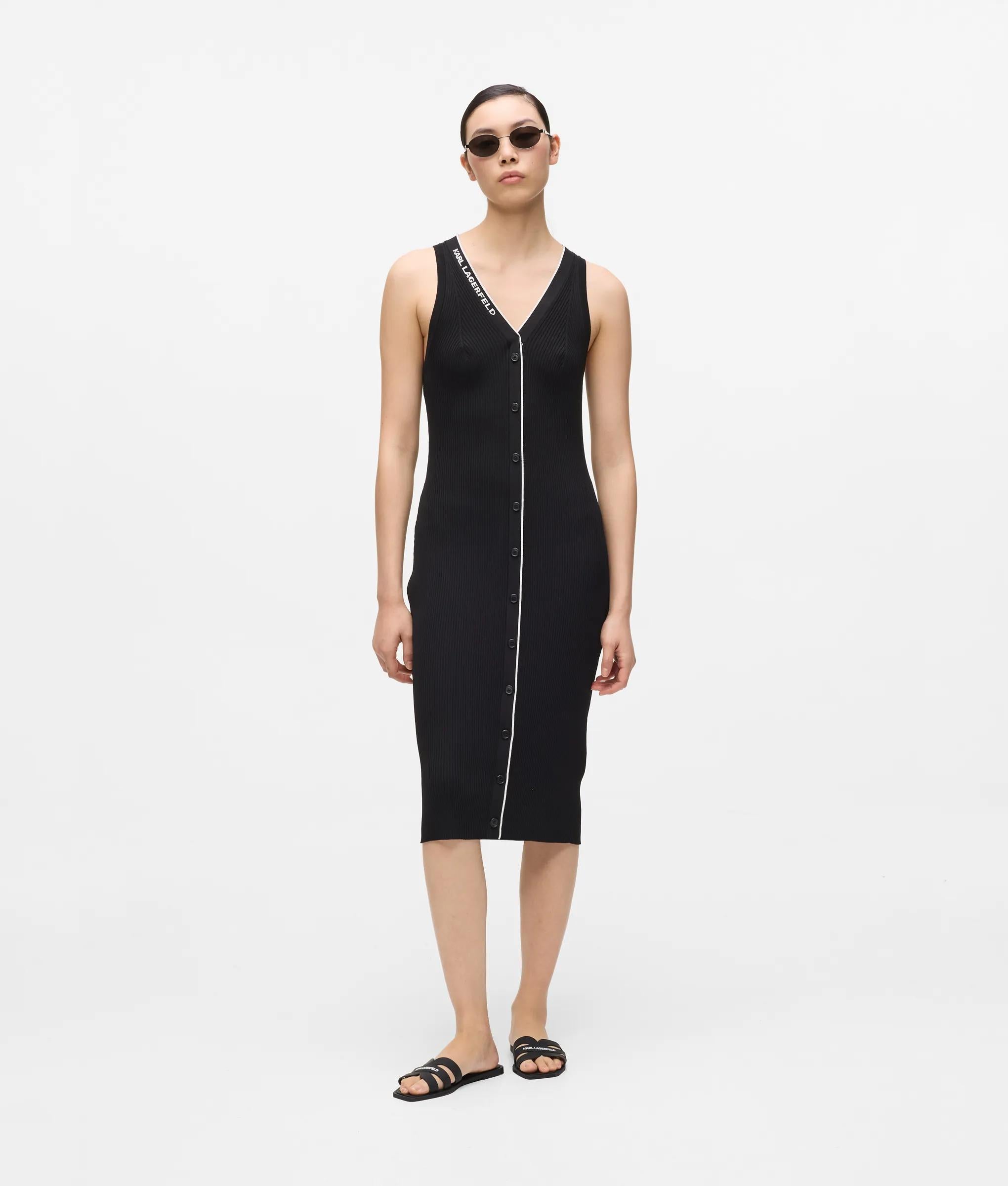 Tricot jurk met logo