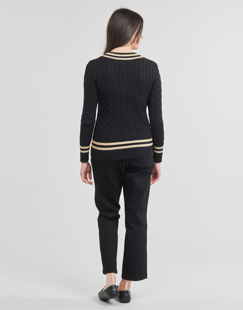 Lauren Ralph Lauren - MEREN-LONG SLEEVE-PULLOVER Negro / Beige