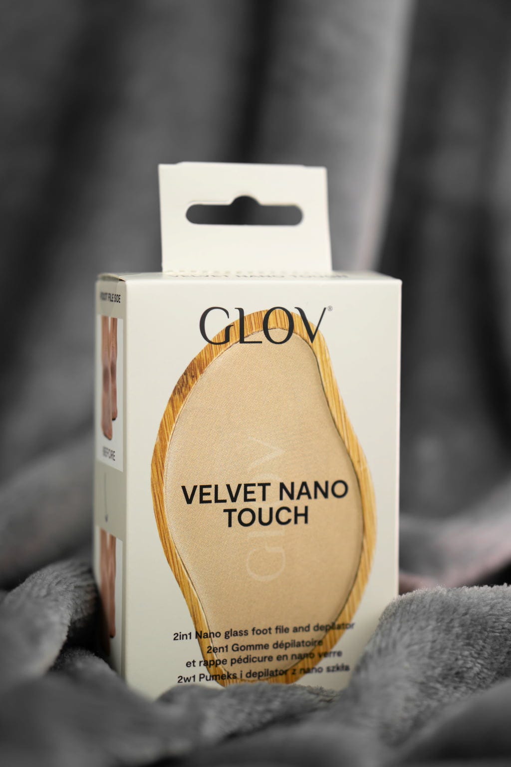 GLOV  Velvet Nano Touch 2in1 Nano Glass Foot File & Depilator