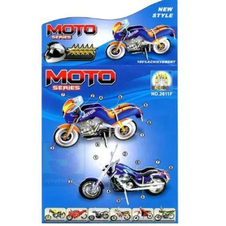Postler 3D Puzzle Motorrad, 2 Stück, sortiert