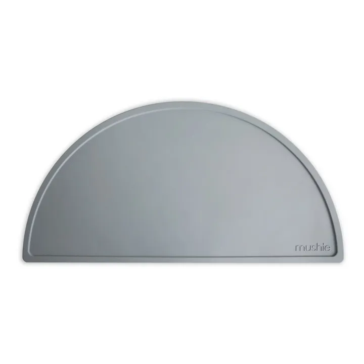 Mushie Set de table en silicone | Gris