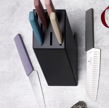 Victorinox Messerblock »Swiss Modern Grau« Herkunftsland Schweiz, Holzart Buche