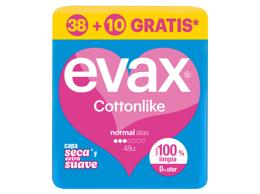 PENSOS EVAX COTTON NORMAL ALAS 48 (38   10)
