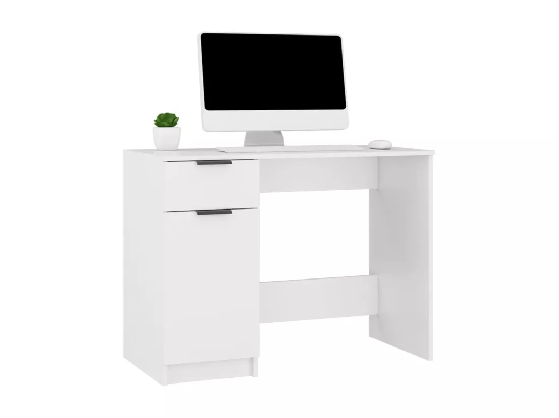 Bureau Blanc 100x50x75 cm Bois d'ingénierie