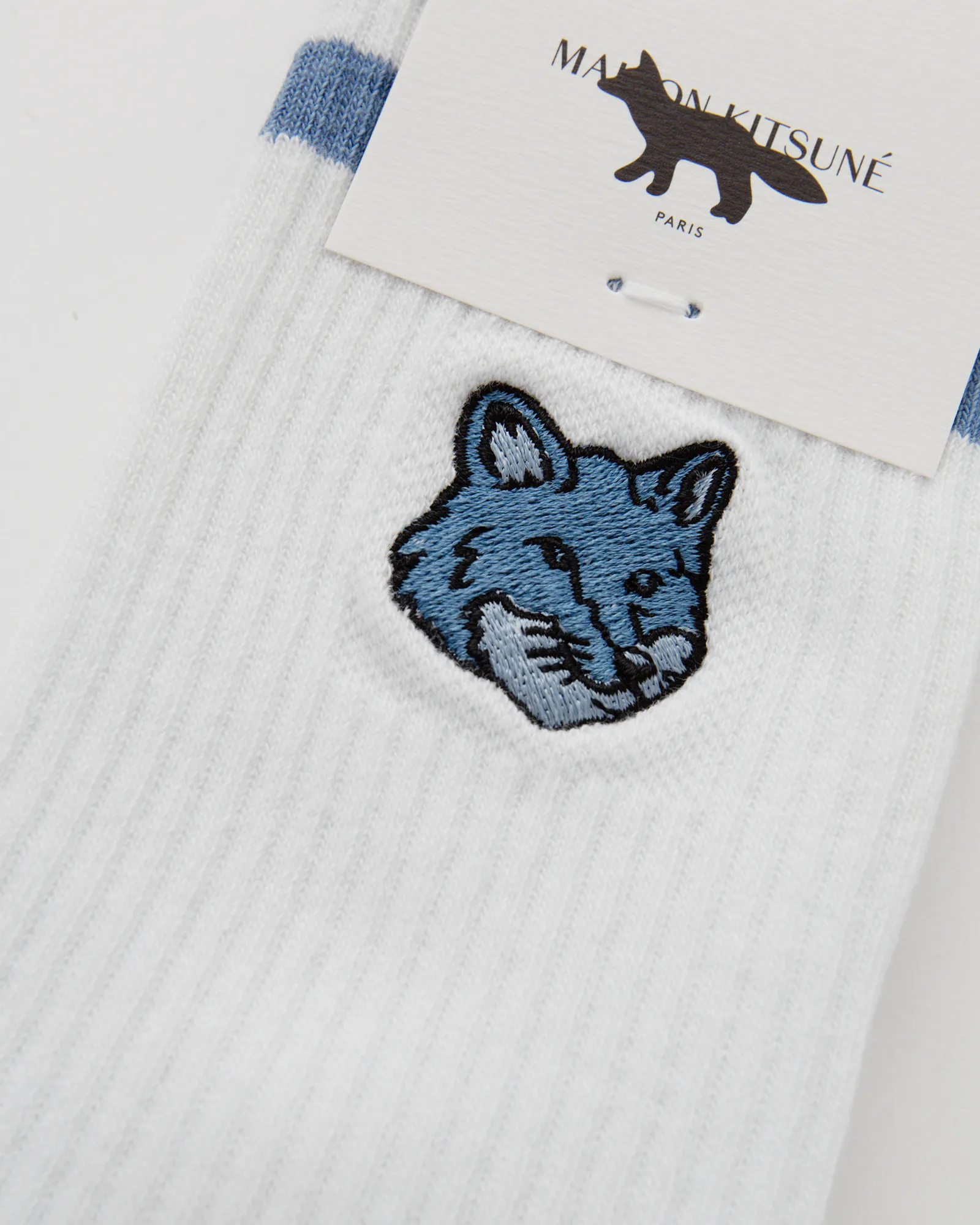 Maison Kitsune BOLD FOX HEAD SPORTY SOCKS