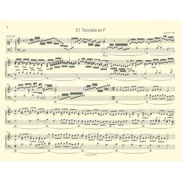 Breitkopf & Härtel Buxtehude Orgelwerke Set 1