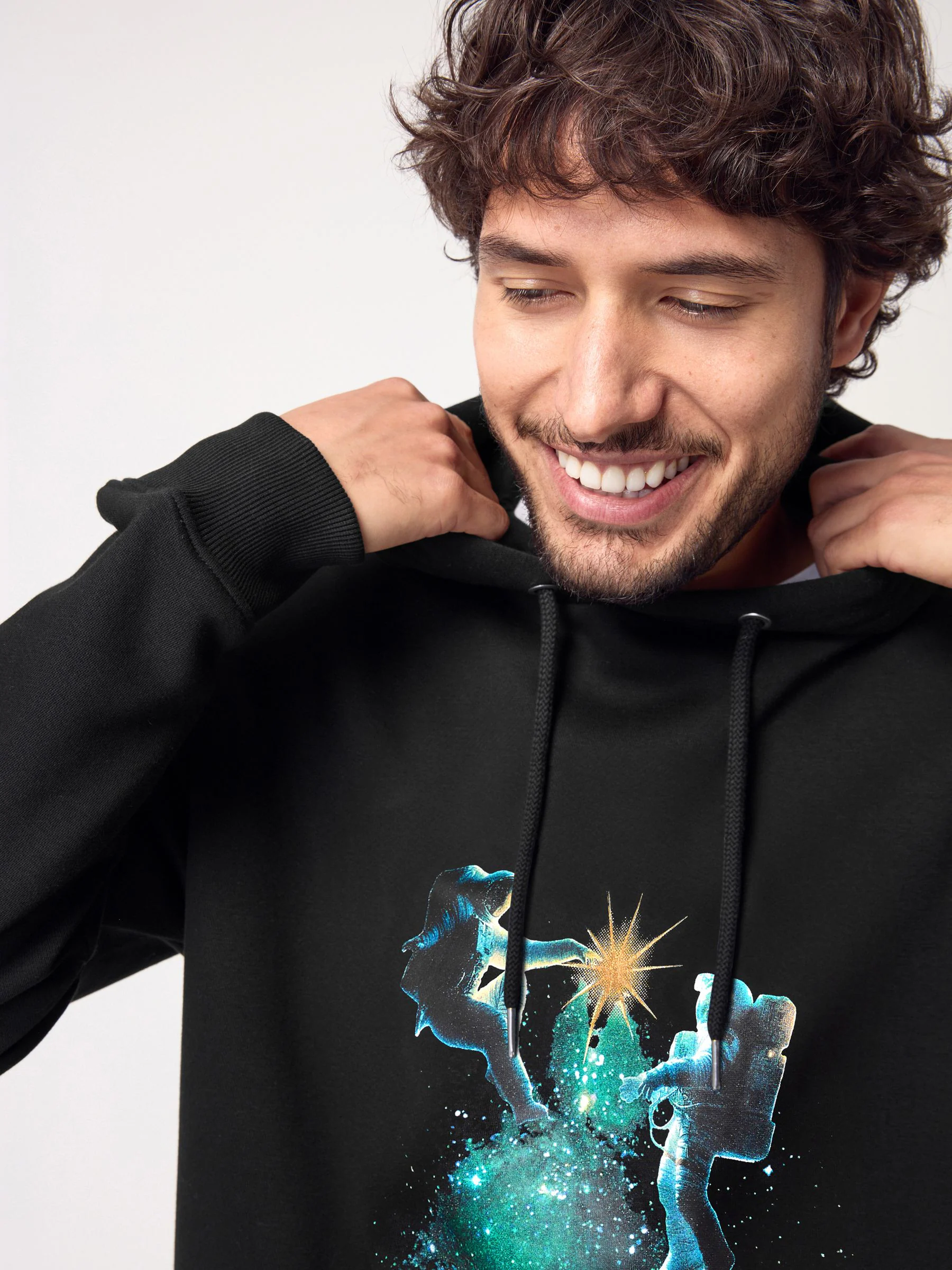NASA zwart - Kerstmis hoodie voor over het hoofd