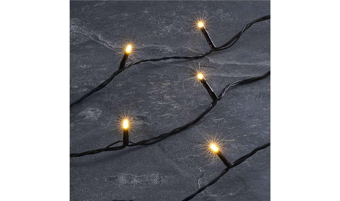 Lyskæde 500 LED, 50m med 220V, ude/inde