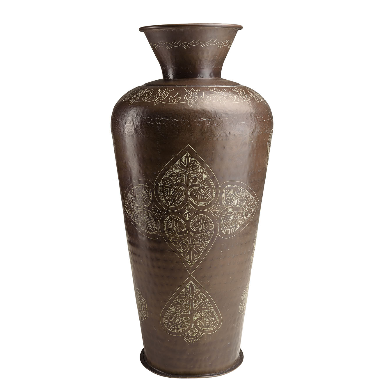 Macabane Vase patine antique Honoré cuivre foncé - D.40xH.85.5 cm