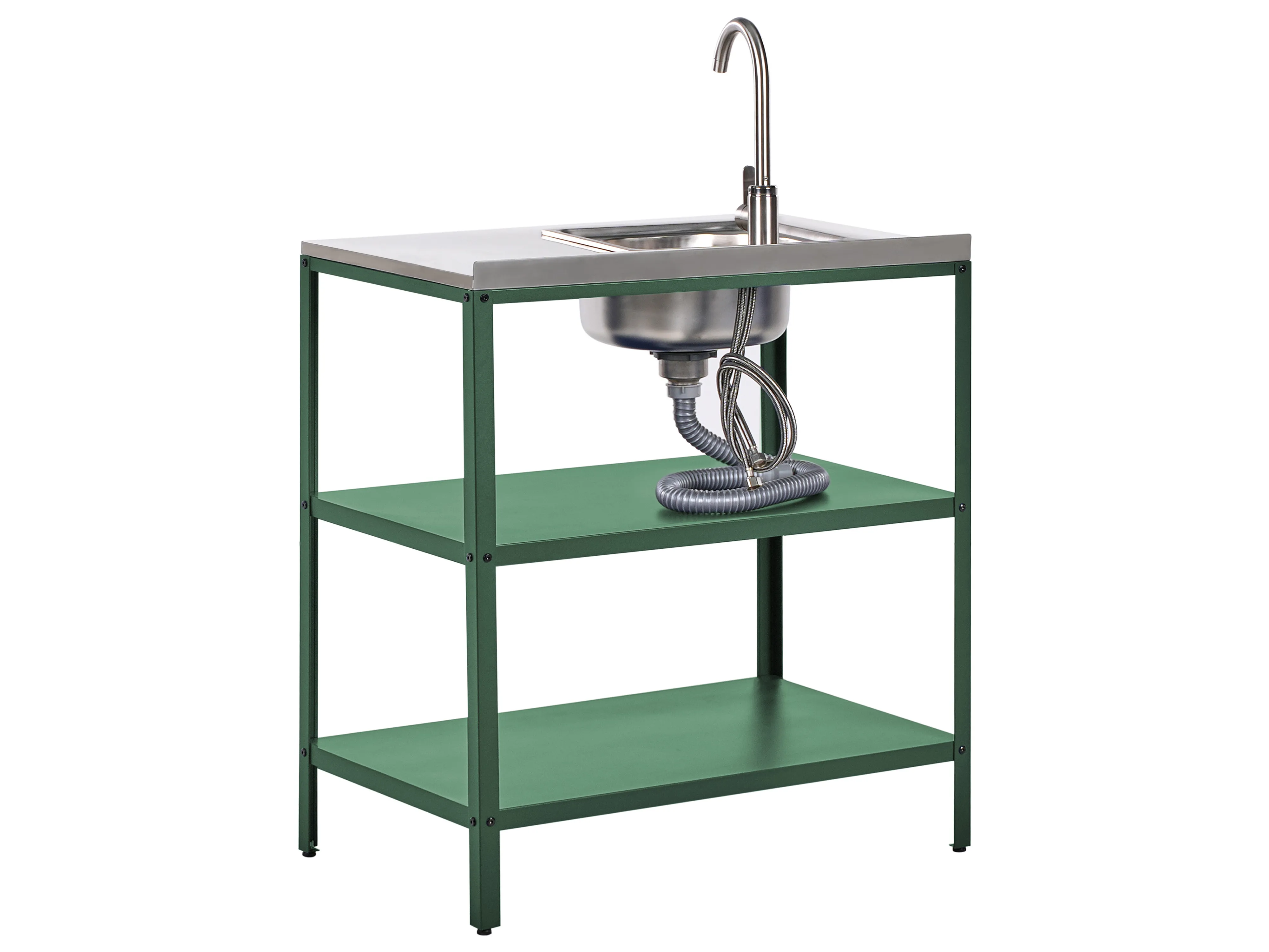 Tuin keukenset 3-delig met spoelbak VILAMA Metaal Groen
