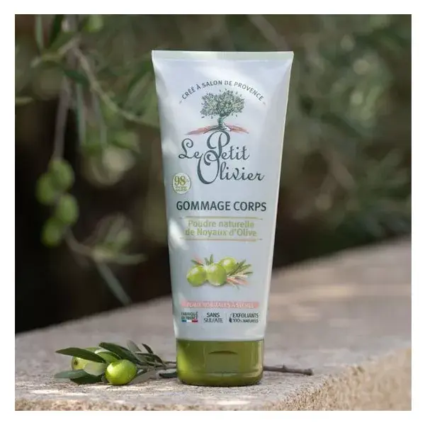 Le Petit Olivier - Esfoliante Corporal - Pó Natural de Semente de Azeitona 200ml