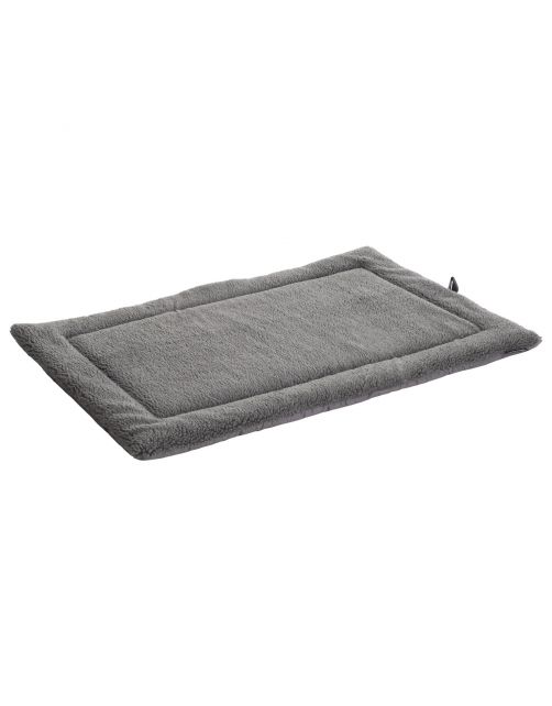 Maxxnobel Benchkussen Nubuck Lederlook\/Teddy Antraciet - Hondenbenchkussen