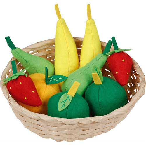 Goki fruitmandje met fruit - 10-delig