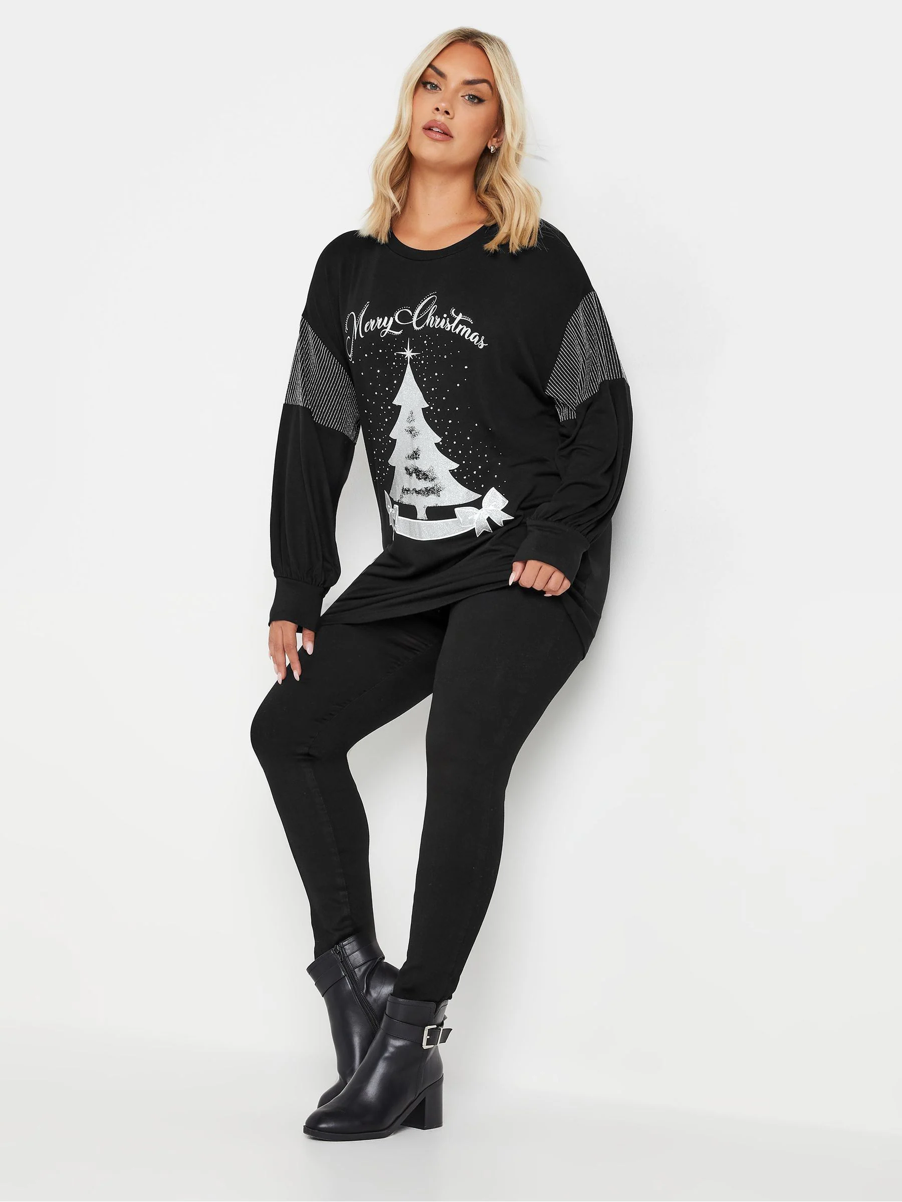 Yours Curve Vrolijk Kerstmis sweatshirt