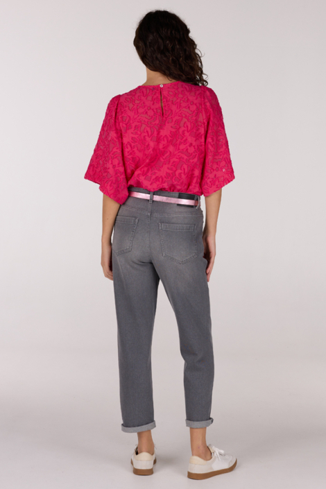 Juffrouw Jansen roze dames blouse