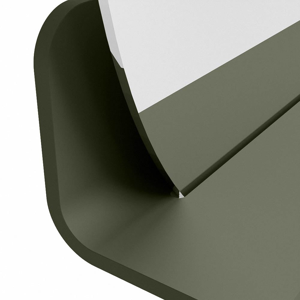 Mondiaz Spot spiegel rond Ø60cm met planchet army