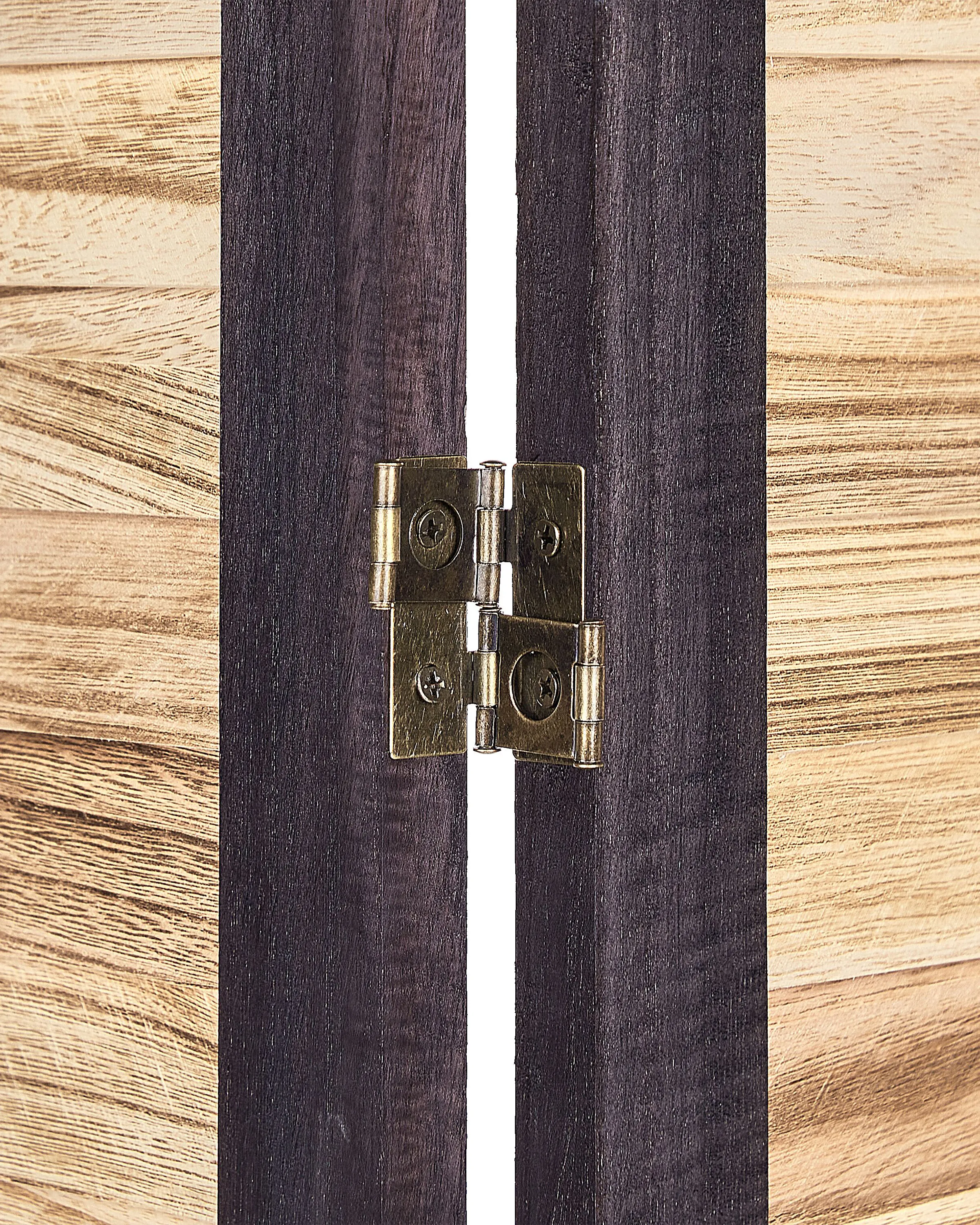 Roomdivider met 4 panelen BRENNERBAD Bruin/zwart 164 cm 170 cm