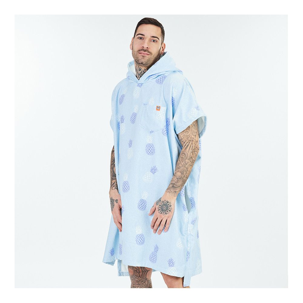 After Essentials PINEAPPLE - Poncho bleu
