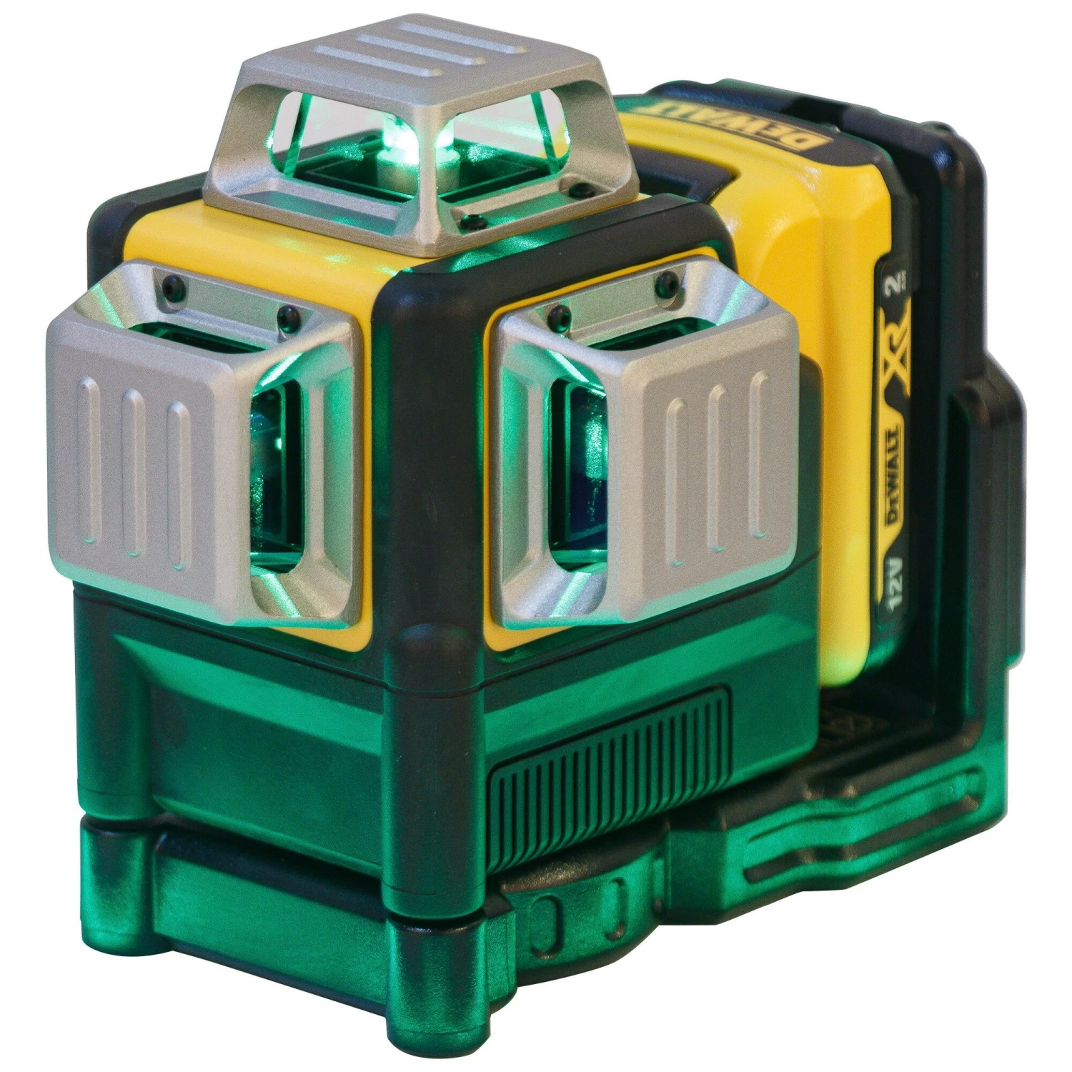 DeWALT DCE089D1GTRID 10.8V Li-Ion accu zelfnivellerende kruislijnlaser set (1x 2.0Ah accu) in koffer - 3 lijnen - 30m - groen