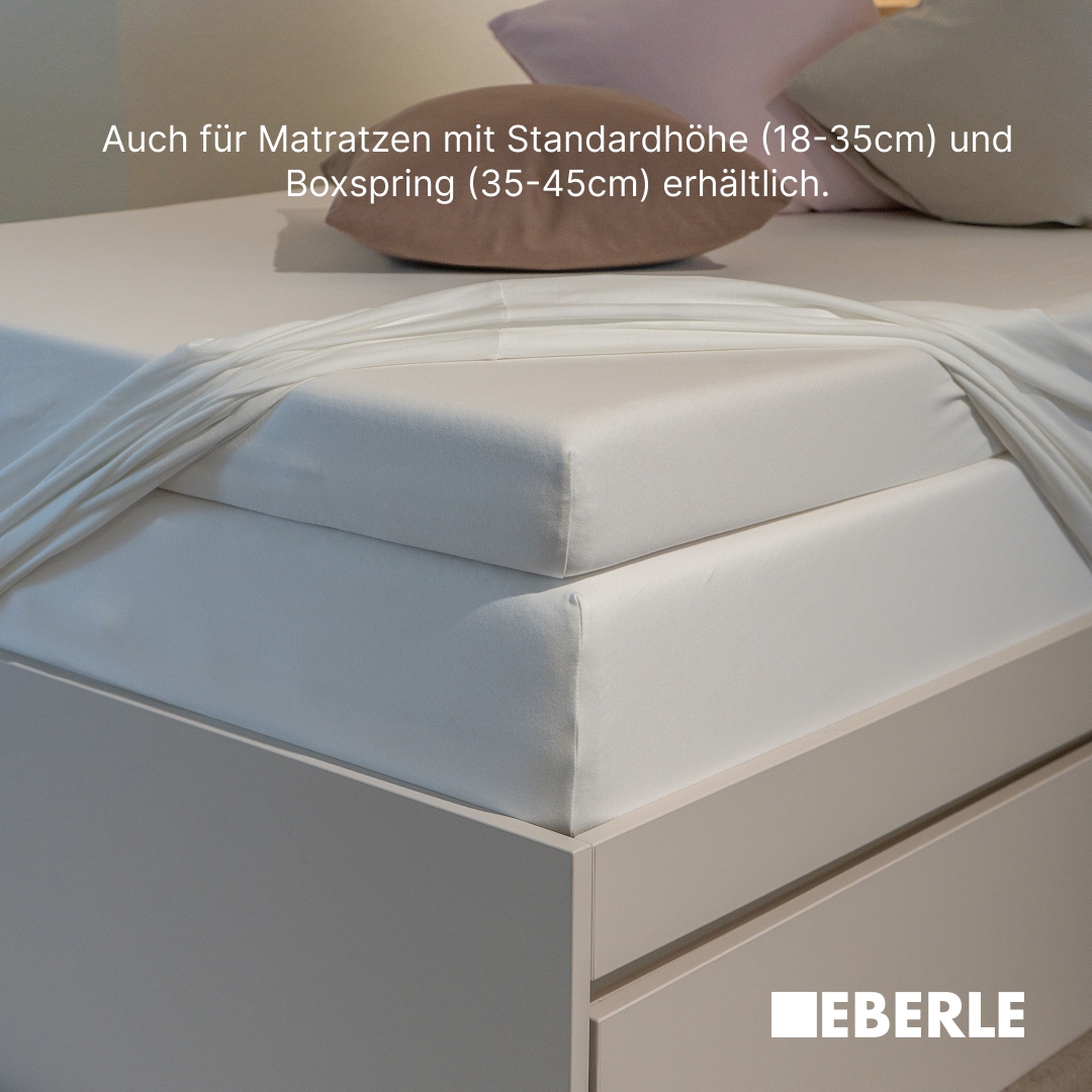 bellana Spannbettlaken »Jersey-Elasthan deluxe in Gr. 90x200, 140x200 oder 180x200, für Topper« aus Baumwolle, für Matratzen bis 10 cm Höhe, Bettlaken, Spannbetttuch