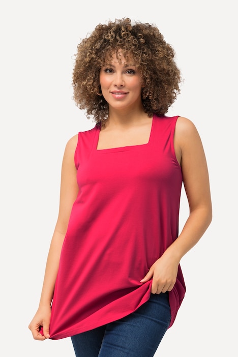 Longtop, Classic Fit, Carree-Ausschnitt, ärmellos