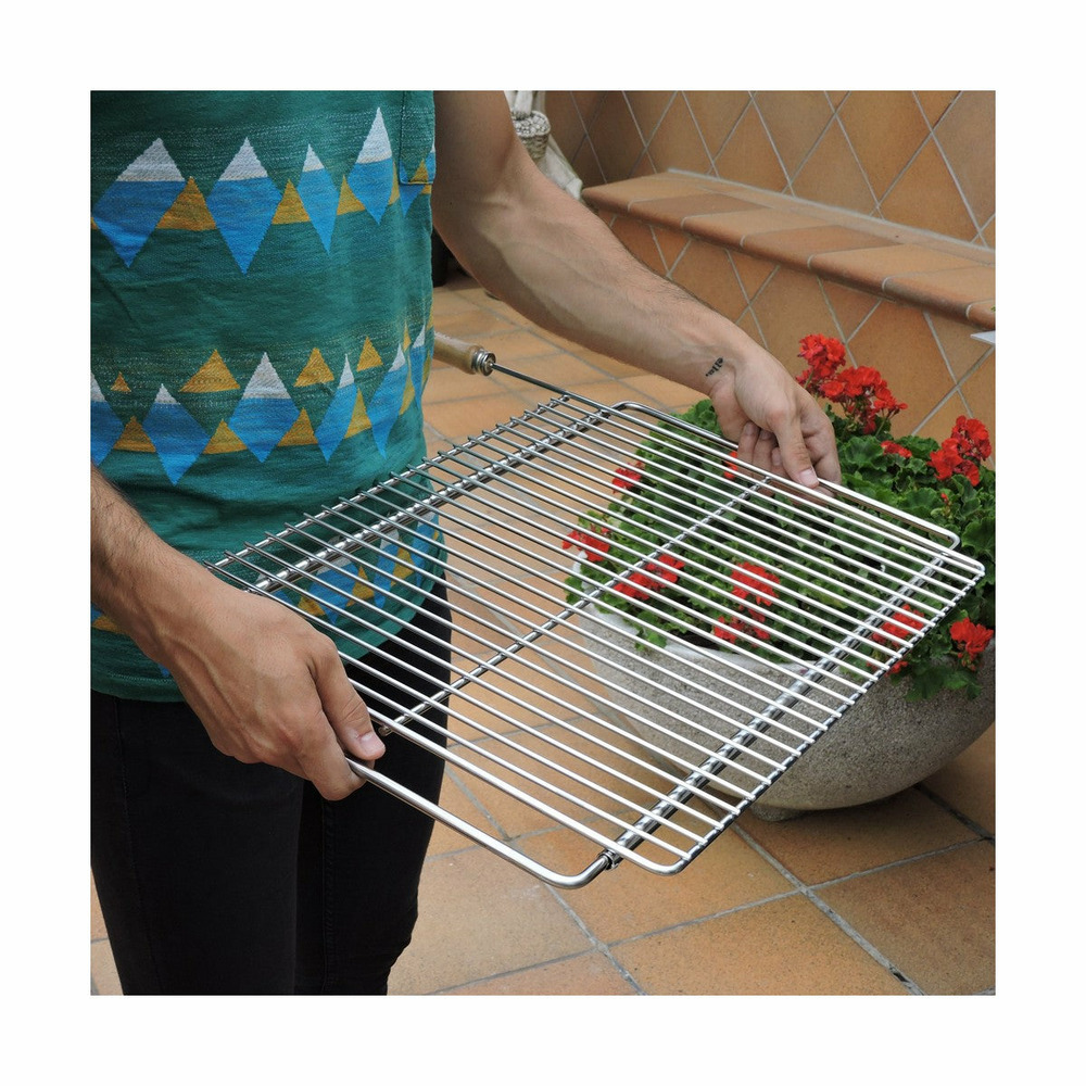 Grille de barbecue extensible 70x40cm acier zingué