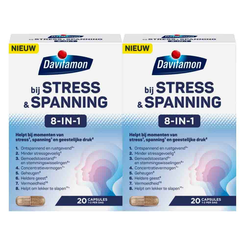 2x Davitamon bij Stress & Spanning 20 capsules