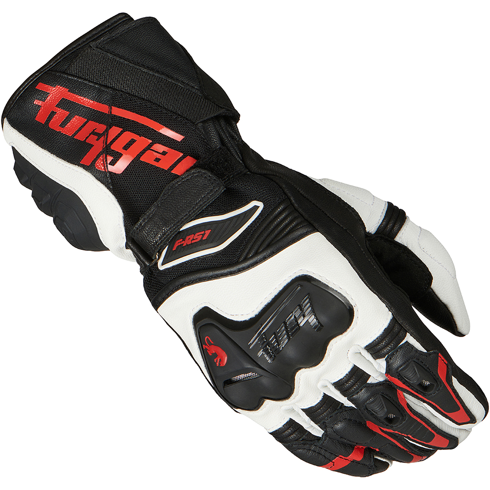 Furygan - Gants F-RS1 Noir / Blanc / Rouge
