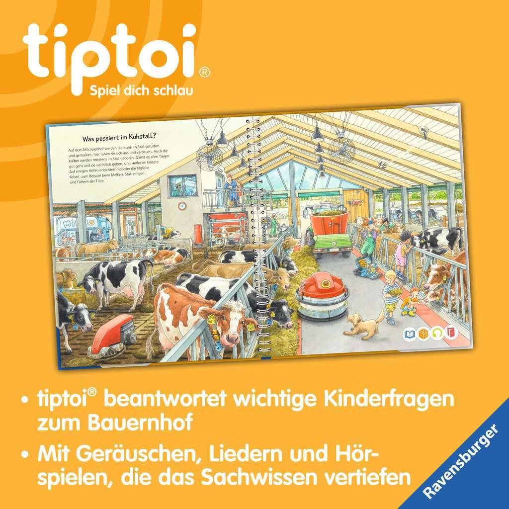 Ravensburger Spiel tiptoi® Starter-Set: Stift und Bauernhof-Buch