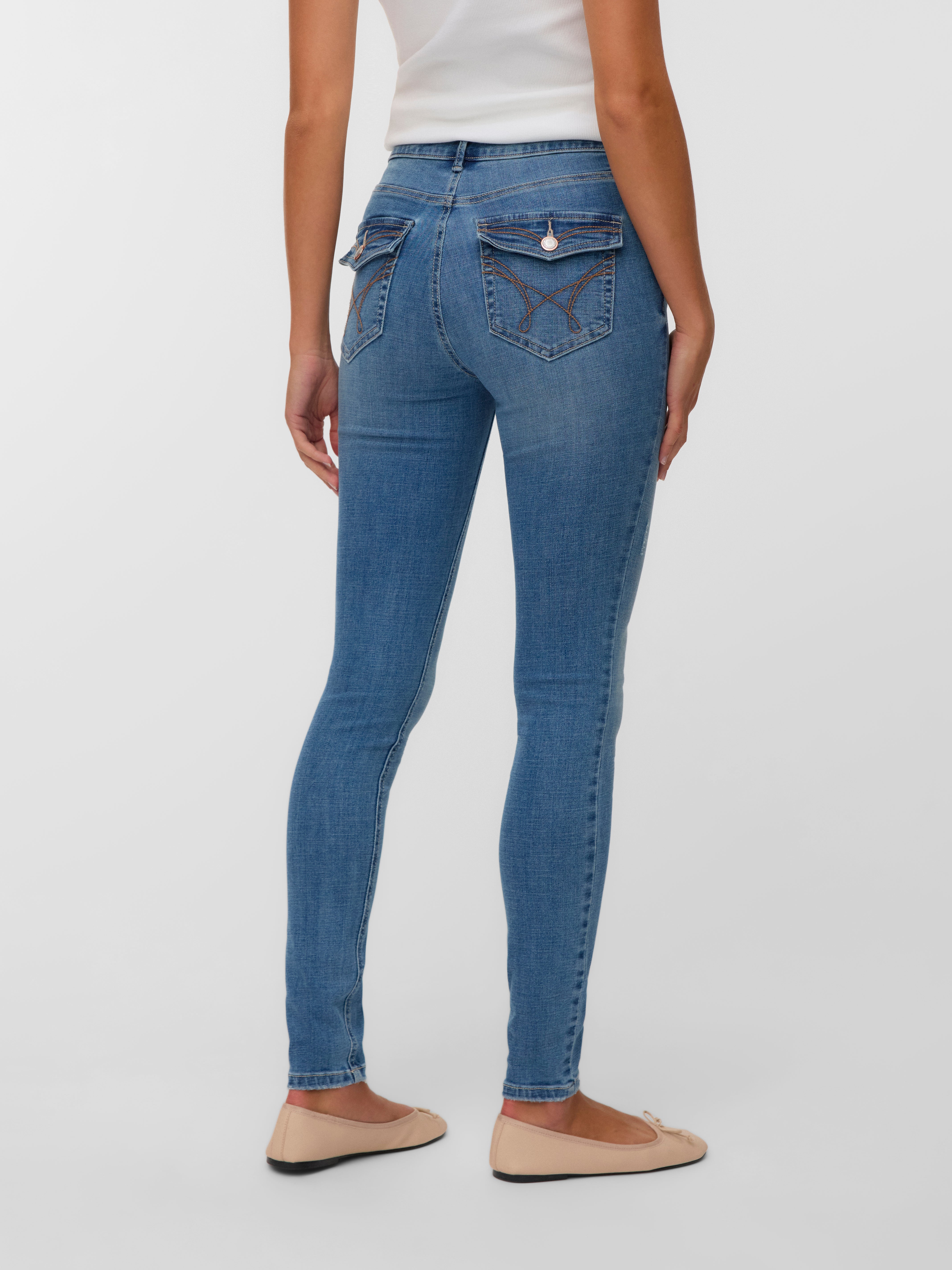 VMFLASH Mid rise Skinny fit Jeans