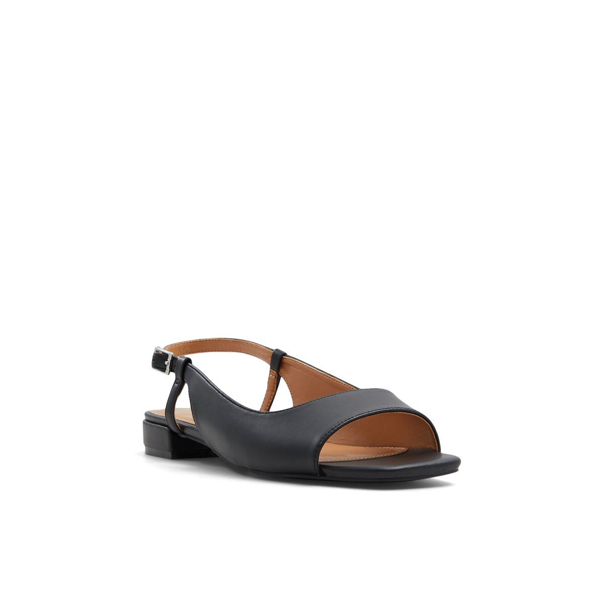 K STUDIO-Pank-Ballerine à bout ouvert - Talon bloc - Noir