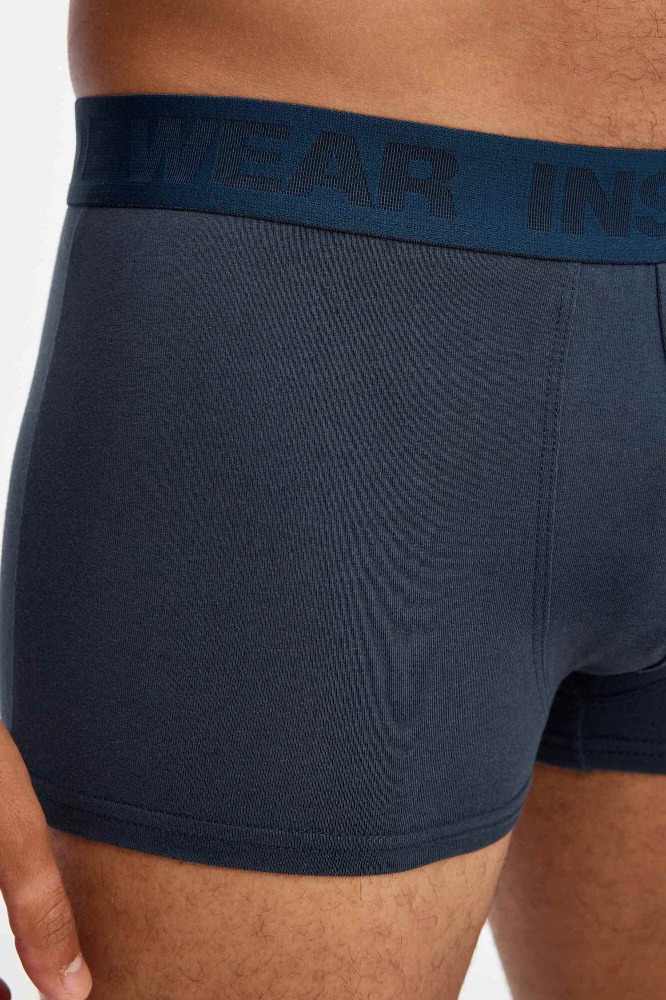 Cuecas Boxer Lisas - Pacote com 3 unidades