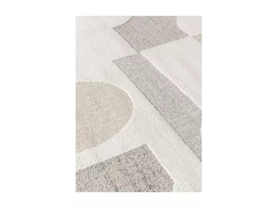 Tapis abstrait crème beige MONACO 60 Crème 120*120