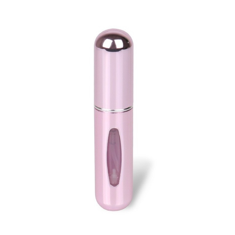 (3er Set) 5ml Mini Parfüm Zerstäuber Befüllbare Reise Sprüh Flasche mit Pumptechnik - Gold / Silber / Rosa