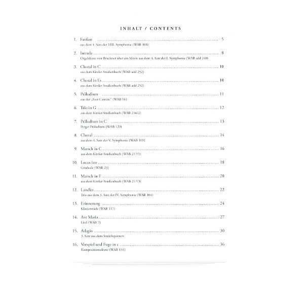 Doblinger Musikverlag Anton Bruckner für Orgel
