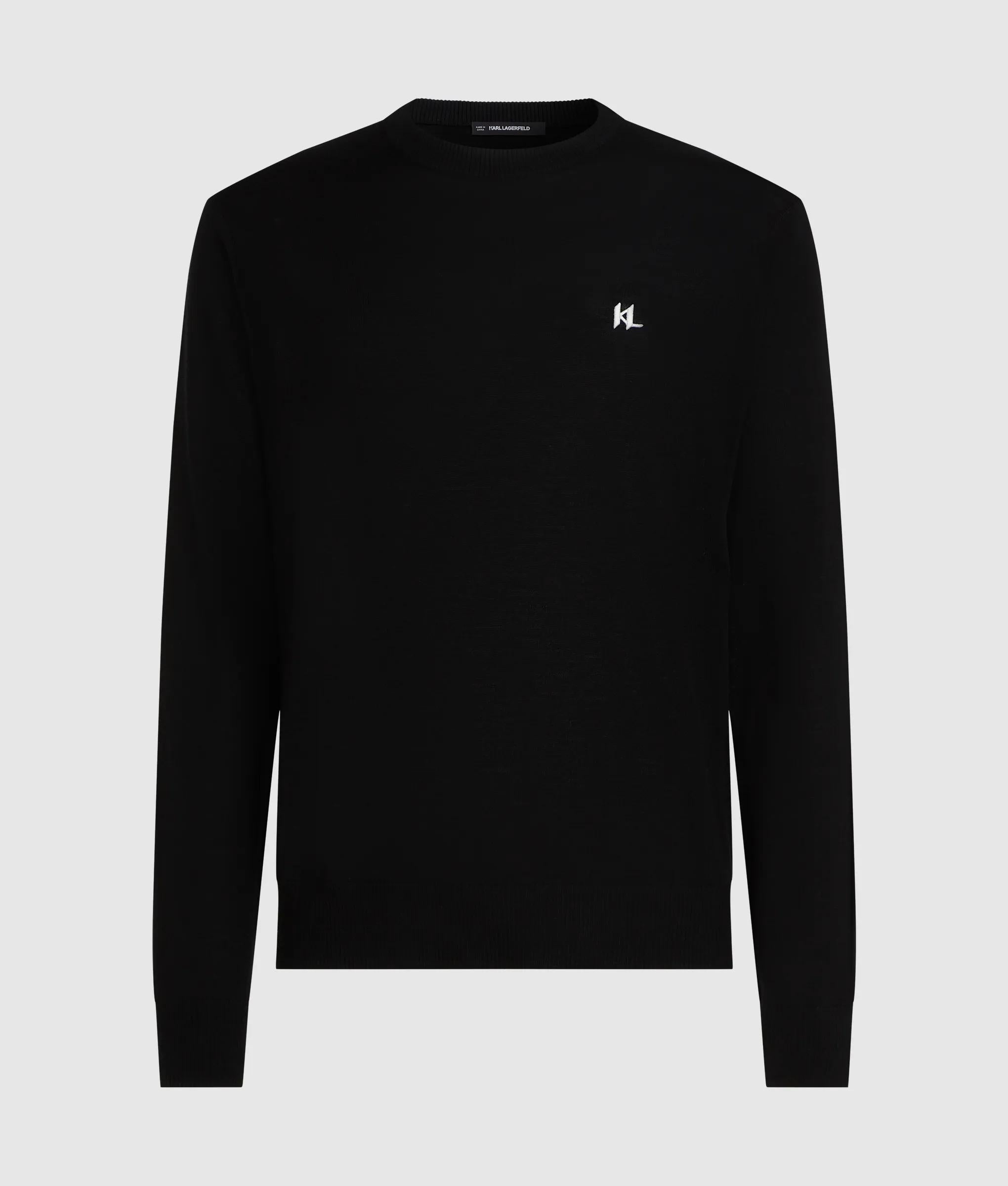 Merinoswol sweater met ronde hals