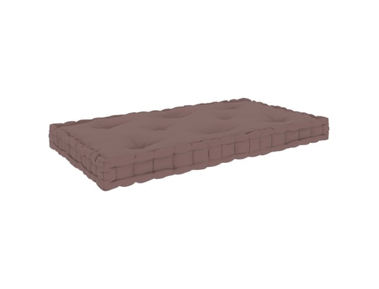 VIDAXL - Galette de chaise Coussin de plancher de palette taupe 73x40x7 cm coton