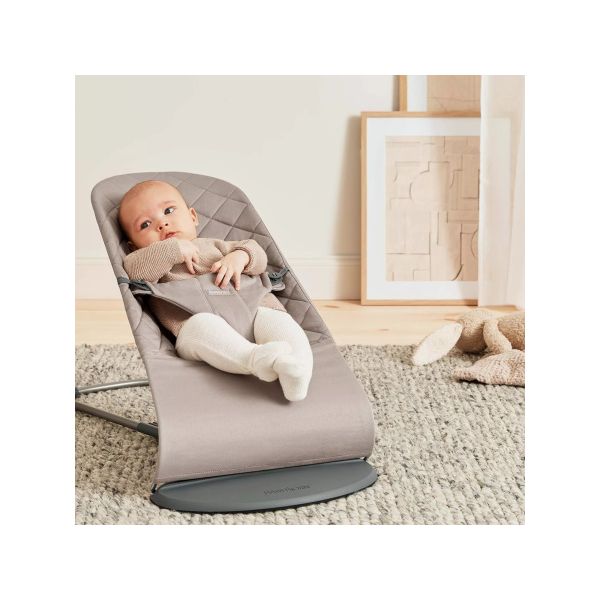 BabyBjörn Bliss Cotton Wipstoel - Zandgrijs