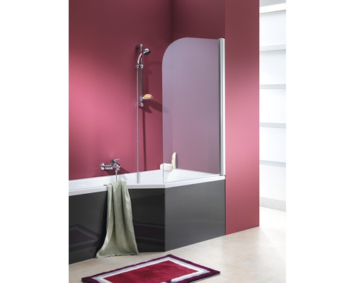 OTTOFOND Free Gate 1-delig badscherm, 80 x 140 cm, helder glas, chroom profiel, 990726