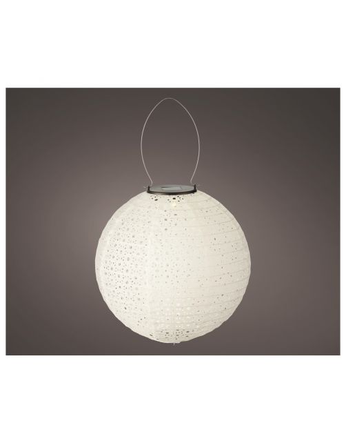 Lumineo Solar Lampion M - Tuinverlichting - 25 cm Wit 1 led