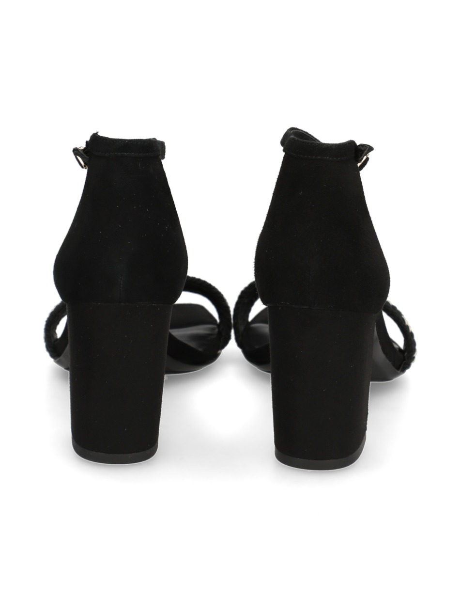 Veloursleder Sandale