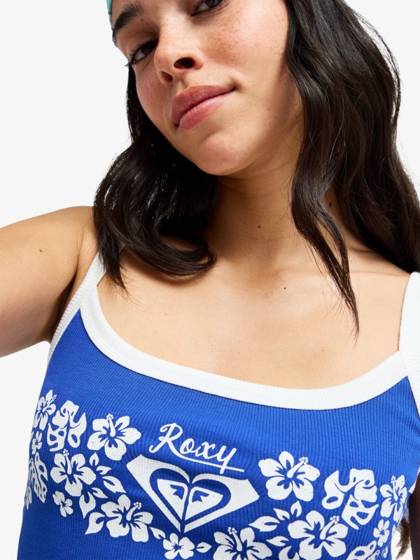 Whatever Forever Débardeur cropped Bleu Femme