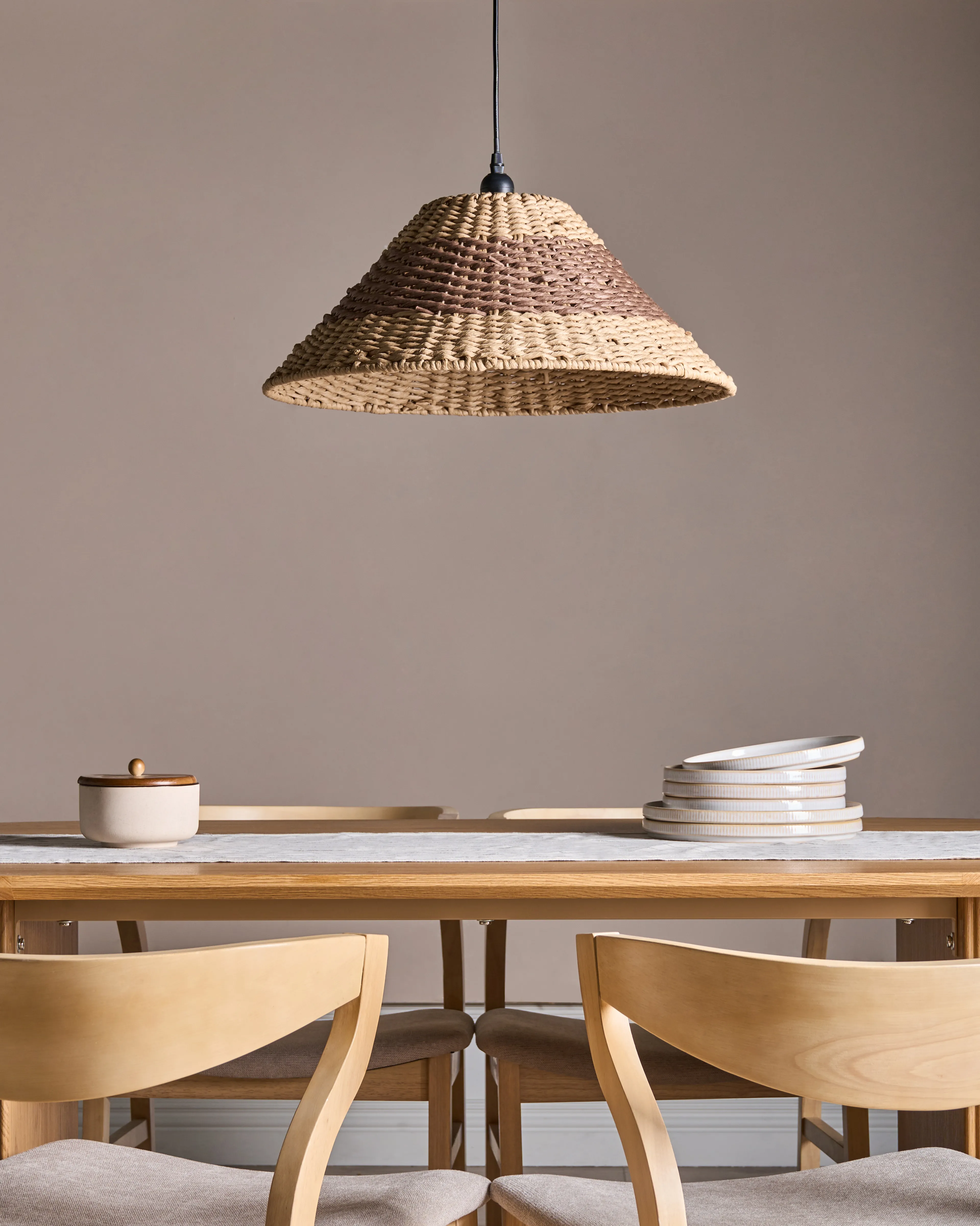 Hanglamp BANCAL Papierkoord Natuurlijk