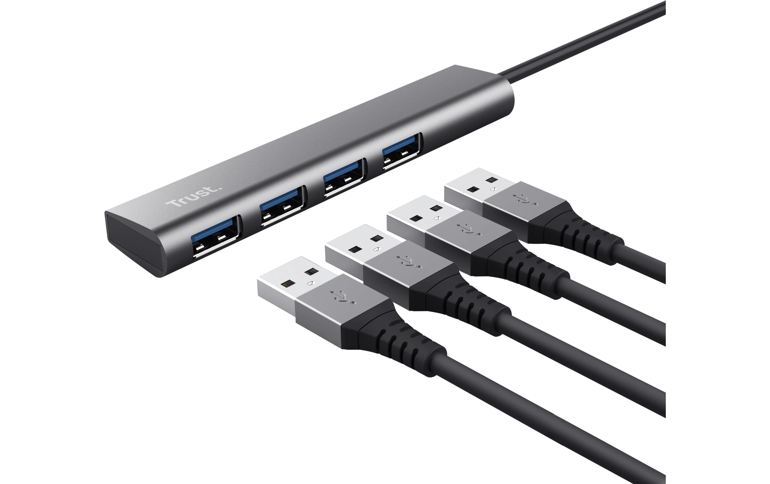 Halyx USB-C zu USB-A Gen1 Hub 4PortEleganter USB-Hub aus Aluminium